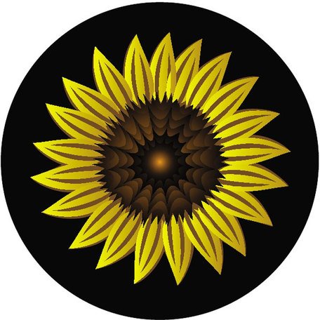 456x456 Clip Art Y Vectoriales Vector Girasol Image.eps
