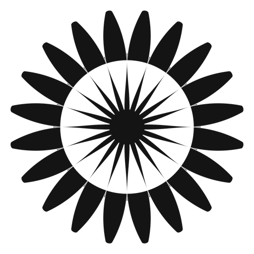 512x512 Vector De Cabeza De Girasol Gris