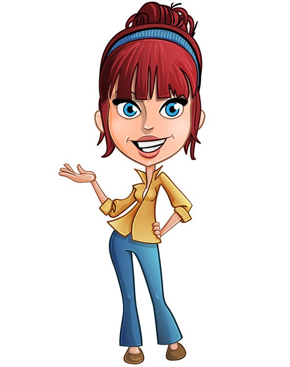 594x752 Free Casual Girl Vector Character Psd Files, Vectors Amp Graphics