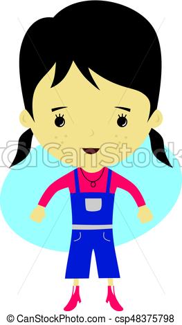 263x470 Cute Happy Little Woman