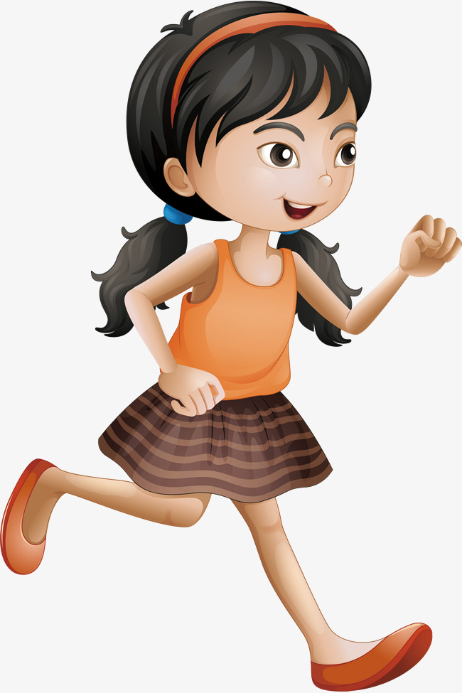 650x975 Running Girl, Running Vector, Girl Vector, Vector Png Png And