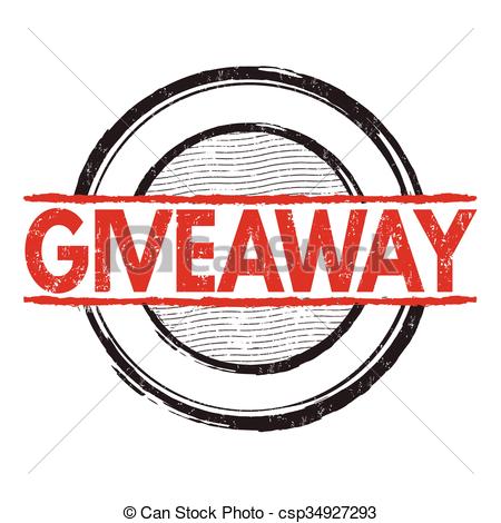 450x470 Giveaway Grunge Stamp. Giveaway Grunge Rubber Stamp On White