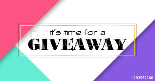 500x261 Time For Giveaway. Vector Banner For Social Media Promotion