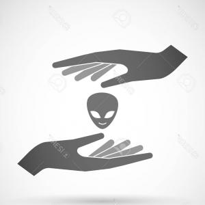 300x300 Free Vector Clipart Illustration Of Green Alien Avatar Character