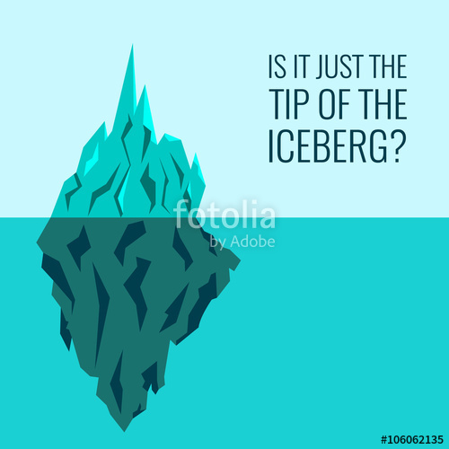 500x500 Iceberg Infographic Design Template With Place For Your Text. Is