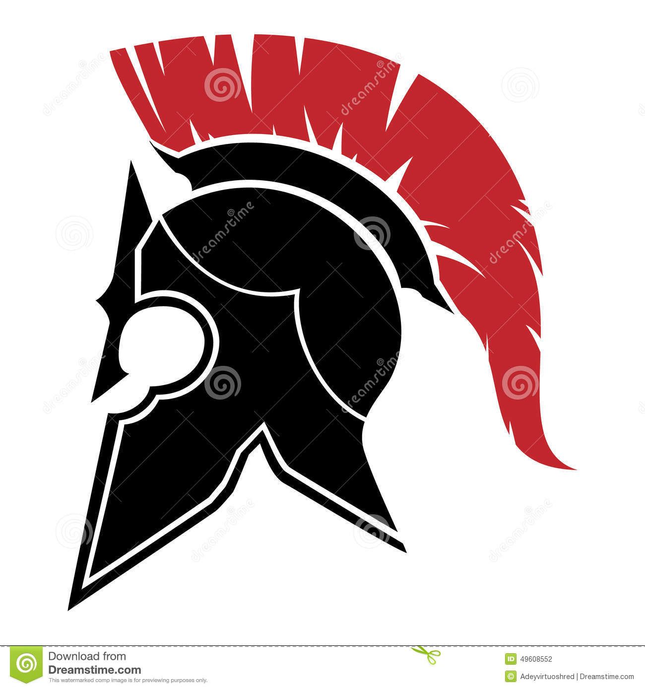 1300x1390 Gladiator Helmet Stock Vector