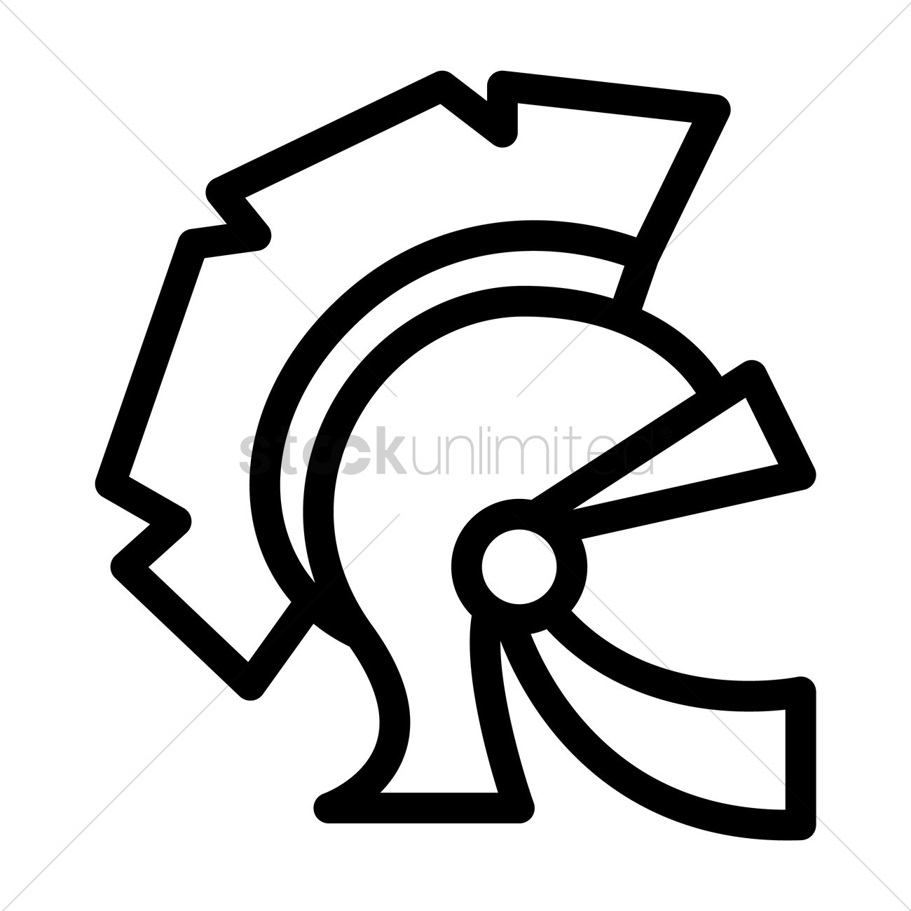 1300x1300 Gladiator Helmet Vector Image