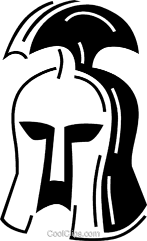 294x480 Gladiator Helmet Royalty Free Vector Clip Art Illustration