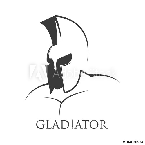 500x500 Gladiator Vector Illustration