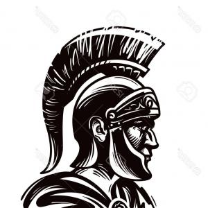 300x300 Photostock Vector Spartan Warrior Gladiator Or Roman Soldier