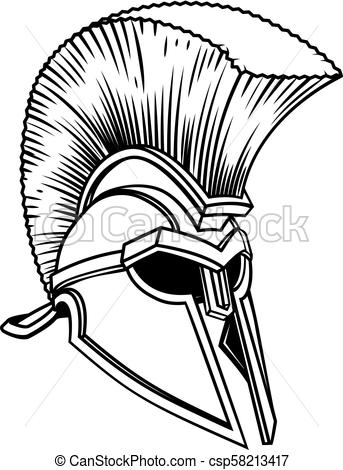 343x470 Spartan Trojan Roman Gladiator Helmet. An Ancient Greek Spartan