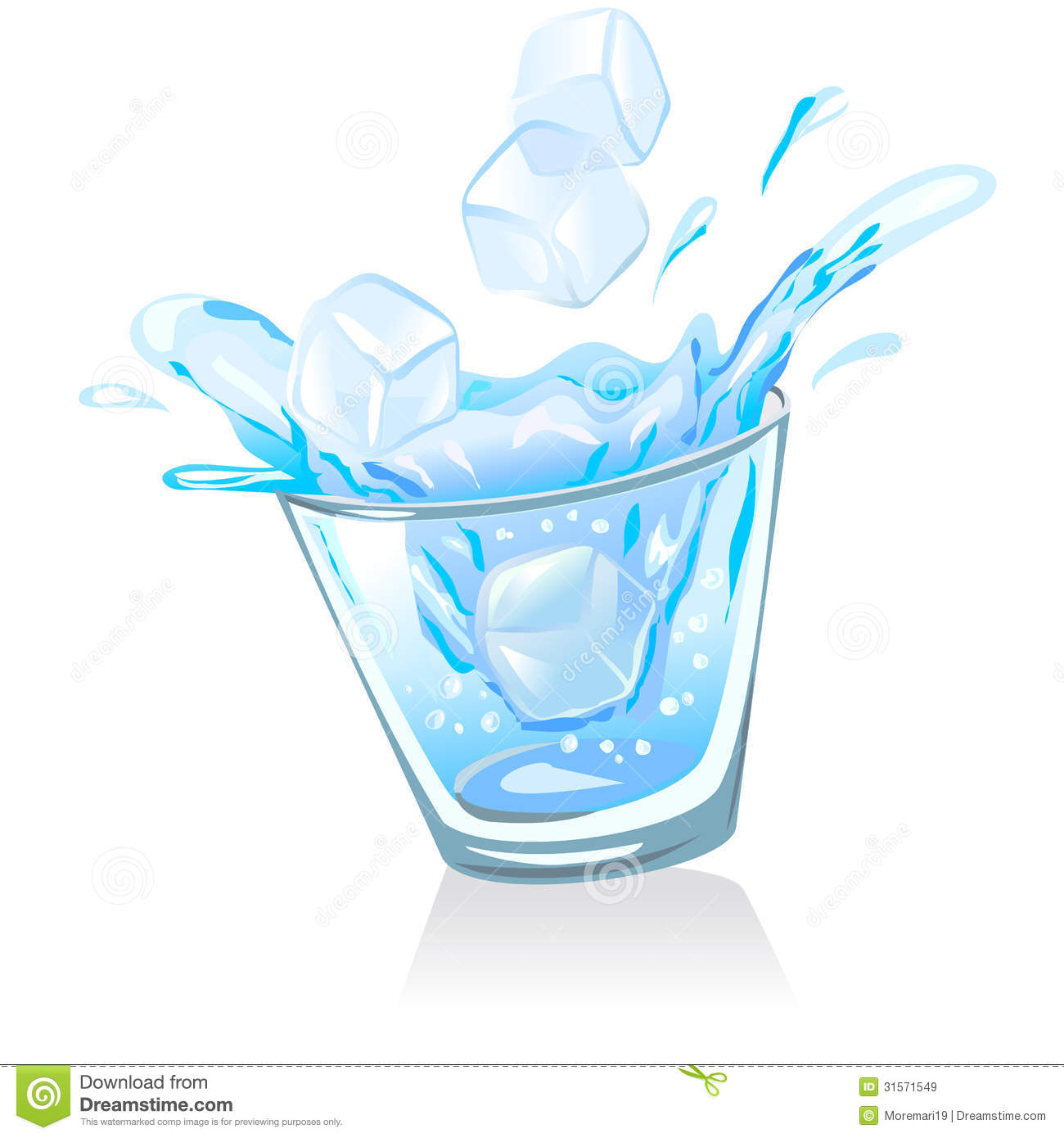 1300x1390 Blue Water Clipart Glass Water