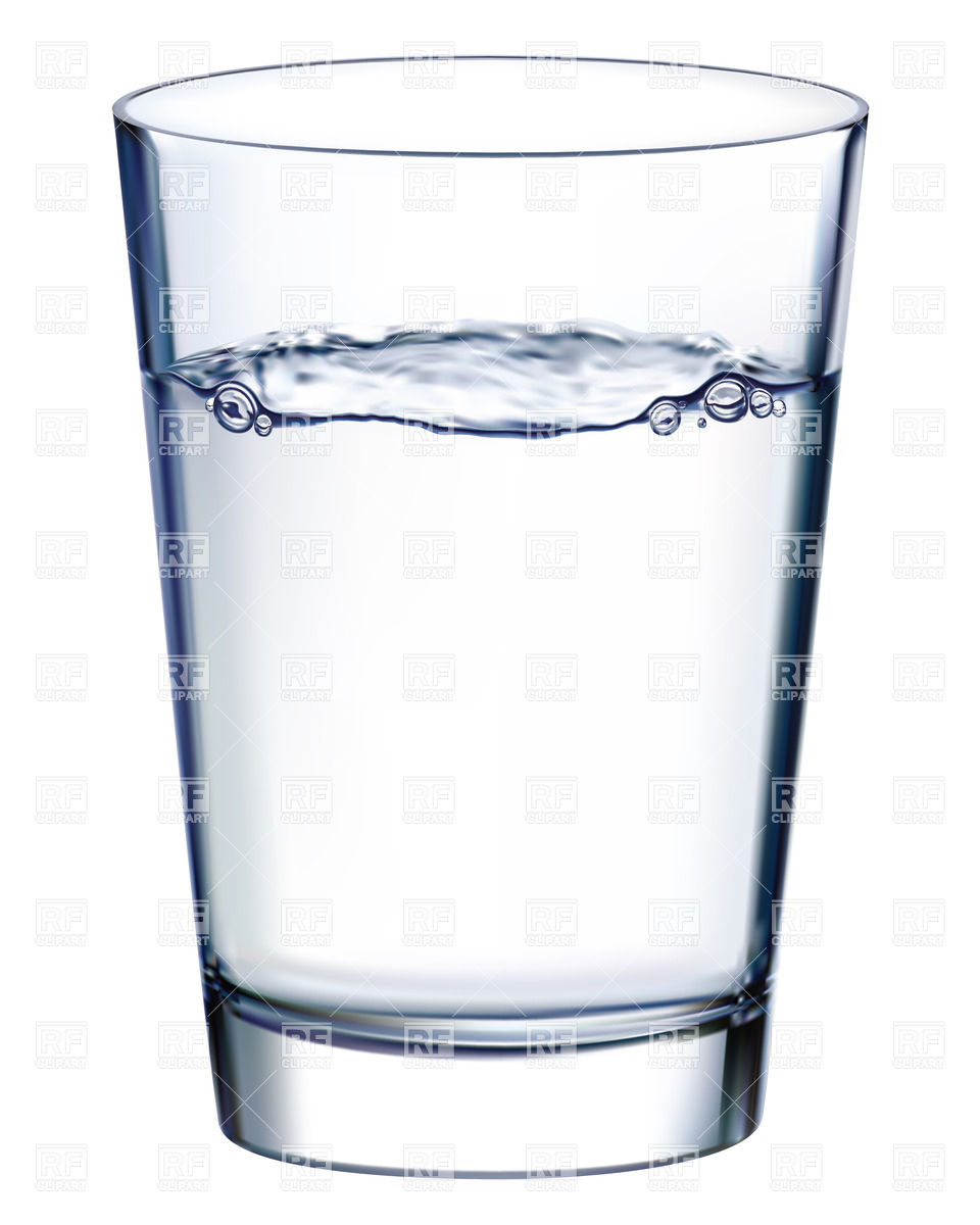 960x1200 Glass With Water Isolated N White Vector Image Vector Artwork Of