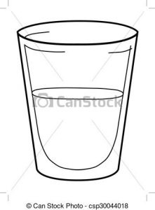 221x300 Glass Of Water Clipart Outline Illustration Of Glass Of Water