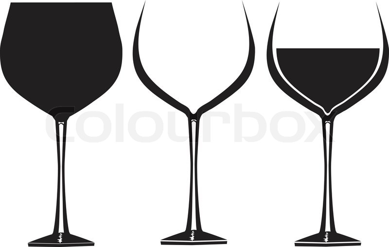 800x508 Wine Glasses In Graphic Vector For Use In Party Or Restaurant