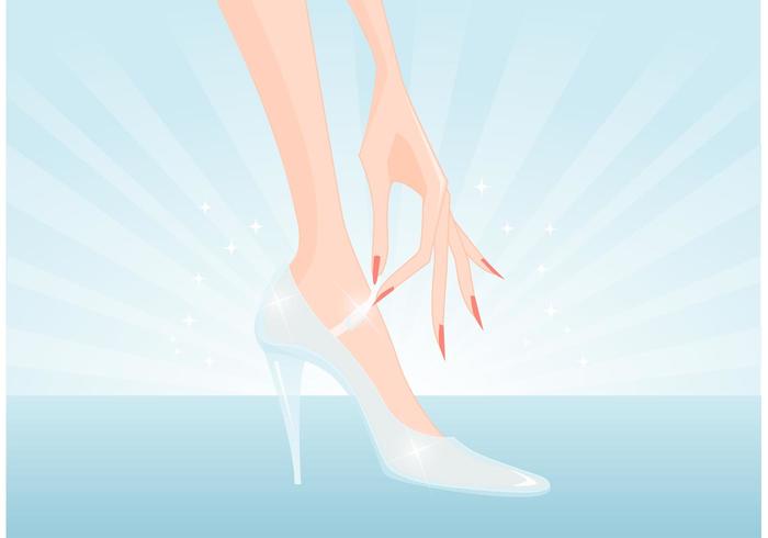 700x490 Free Glass Slipper Vector