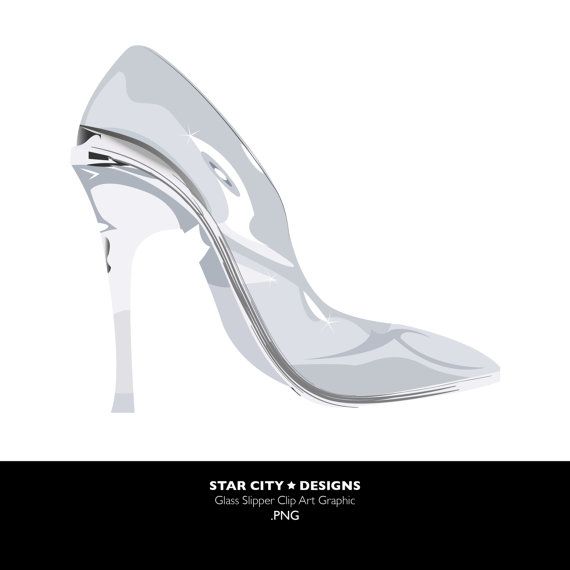570x570 Glass Slipper Clip Art Clipart Vector Art By Starcitydesigns