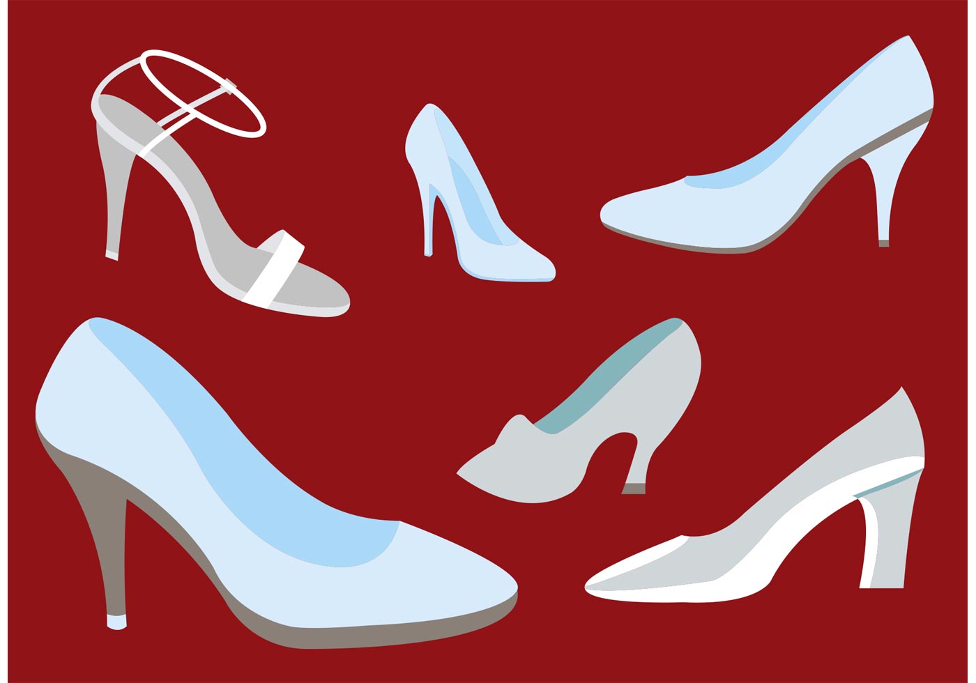 1400x980 Glass Slipper Free Vector Art