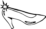 198x125 Glass Slipper Clipart