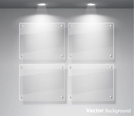 533x463 Window Glass Exhibition Spotlights Vector Free Vector In