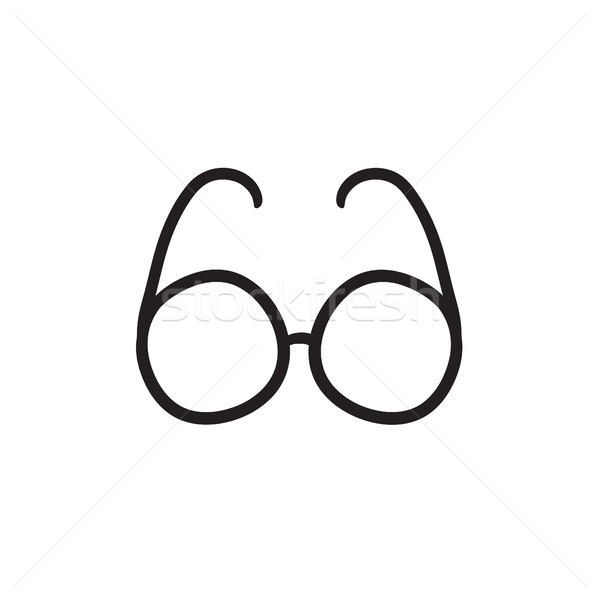 600x600 Eyeglasses Sketch Icon. Vector Illustration Andrei Krauchuk