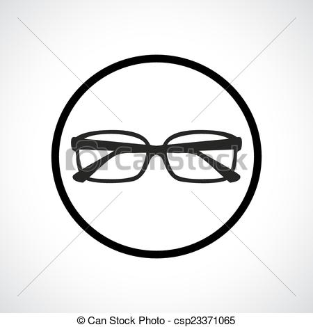 450x470 Glasses Icon. Anaglyph 3d Symbol With Shadow.