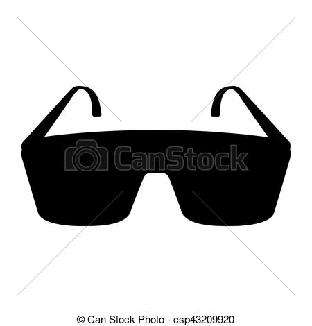 450x470 Laboratory Glasses Isolated Icon Vector Illustration Design.