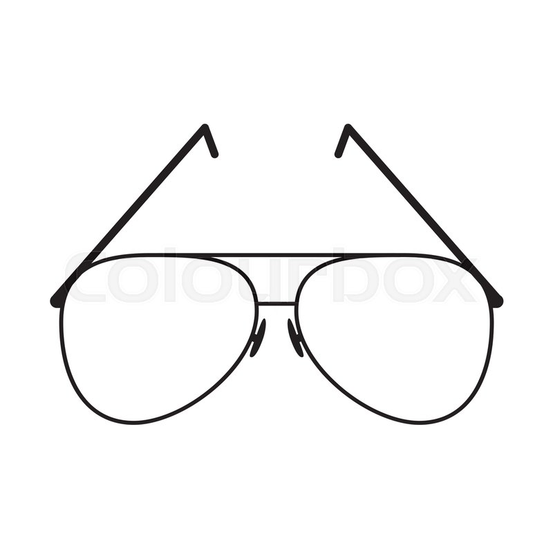 800x799 Style Glasses Isolated Icon Vector Illustration Design Stock