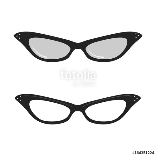 500x500 Elegant Woman Glasses Vector Stock Image And Royalty Free Vector