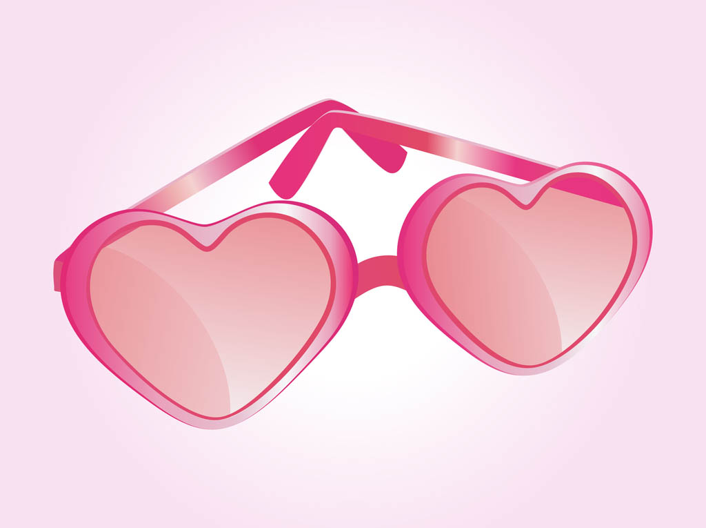 1024x765 Heart Shaped Glasses Vector Vector Art Amp Graphics