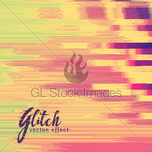500x500 Glitch Vector Effect In Retro Colors Gl Stock Images