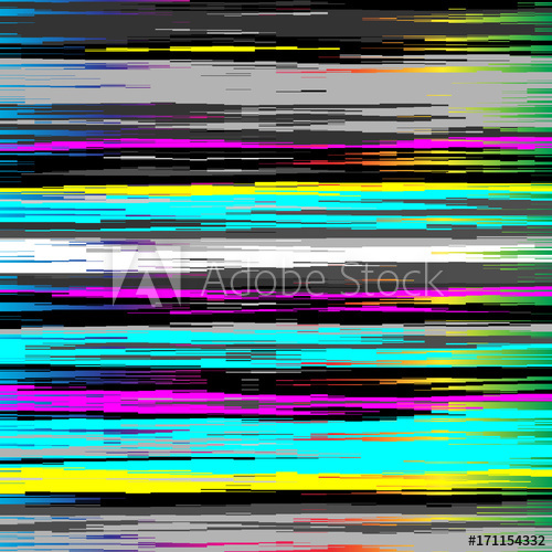 500x500 Glitch Vector Background. Digital Technical Problem.