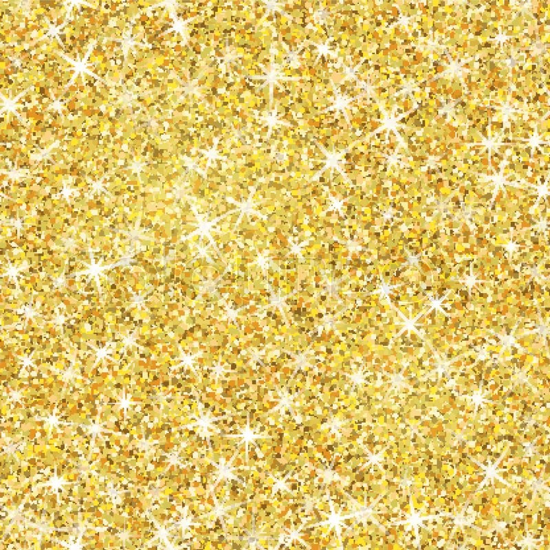 800x800 Seamless Gold Glitter Texture Isolated On Golden Background