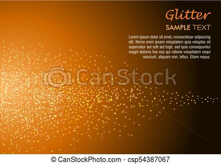 450x335 Glitter Vector Background With Sample Text In Orange Color.