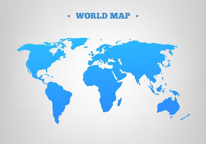 700x490 World Map Free Vector Art