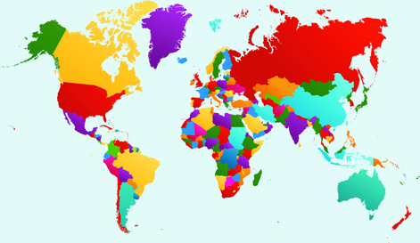 471x273 World Map Free Vector Download (3,603 Free Vector) For Commercial