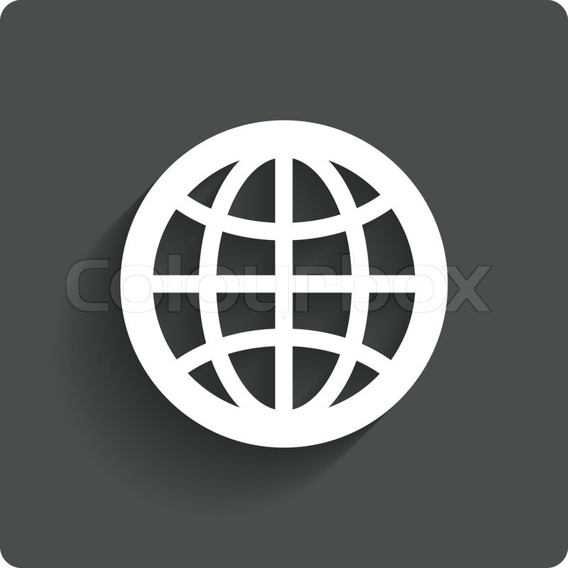 800x800 Globe Earth Icon. Travel Symbol. Vector Illustration. Stock