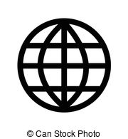 180x195 Globe Earth With Heart Beat Sign Icon. Vector Illustration. World