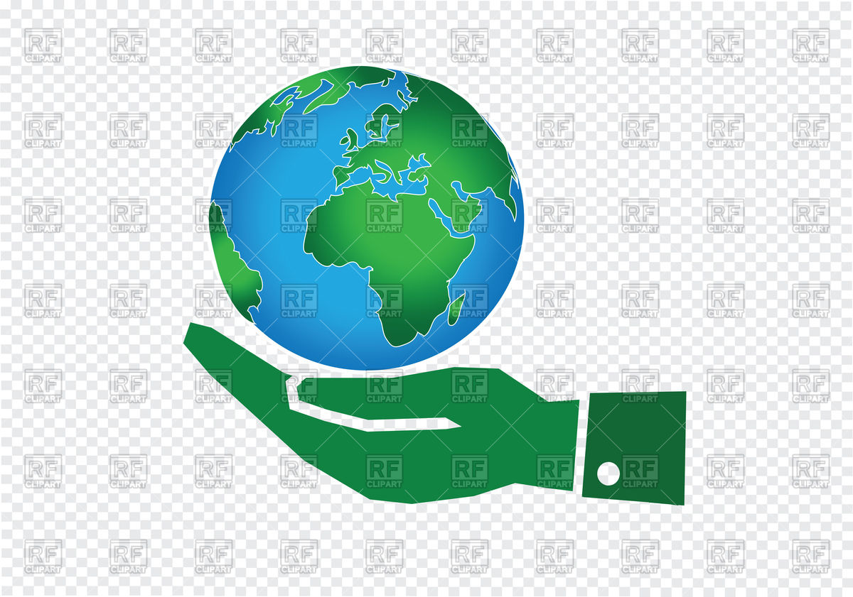 1200x841 Green Hand Holding World Globe Icon Vector Image Vector Artwork
