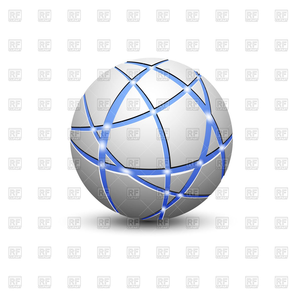 1200x1200 Abstract Globe Icon With Communication Lines Vector Image Vector