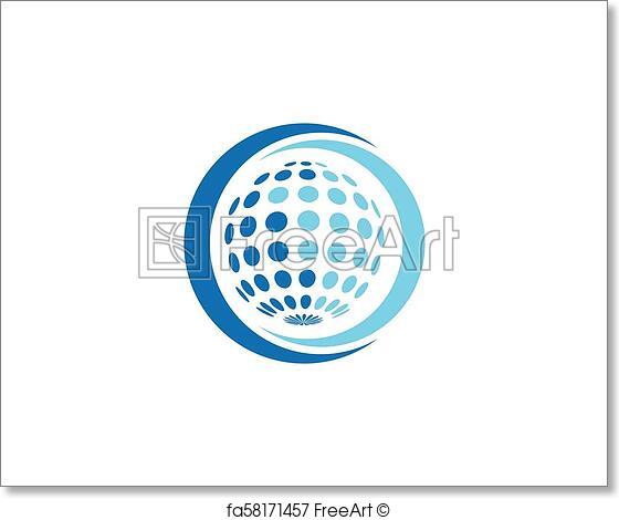 560x470 Free Art Print Of Globe Logo Vector. Globe Logo Vector Template
