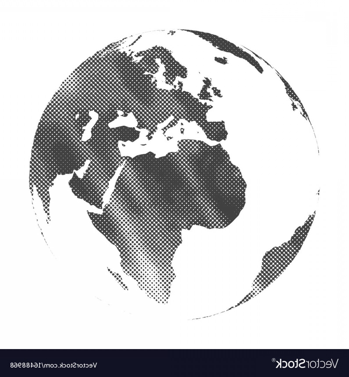 1200x1296 Grunge Halftone Texture Gray World Map Globe Vector Shopatcloth