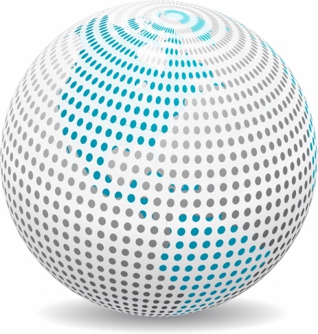 463x487 Globe Dotty Free Vector In Adobe Illustrator Ai ( .ai