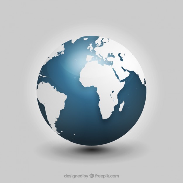 626x626 Realistic Globe Vector Free Download