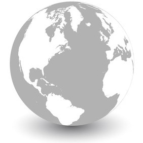 282x282 Vector Earth Globe Icons On Grey Background Free Vector Download