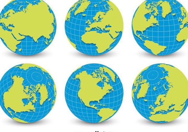 632x443 World Globe Grid Vectors Free Vector Download 356379 Cannypic