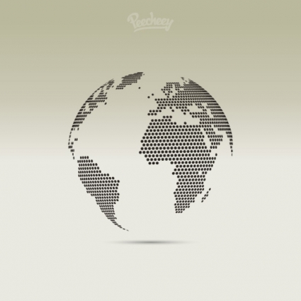 425x425 Dotted Globe Vector Free Vector Download In .ai, .eps, .svg Format