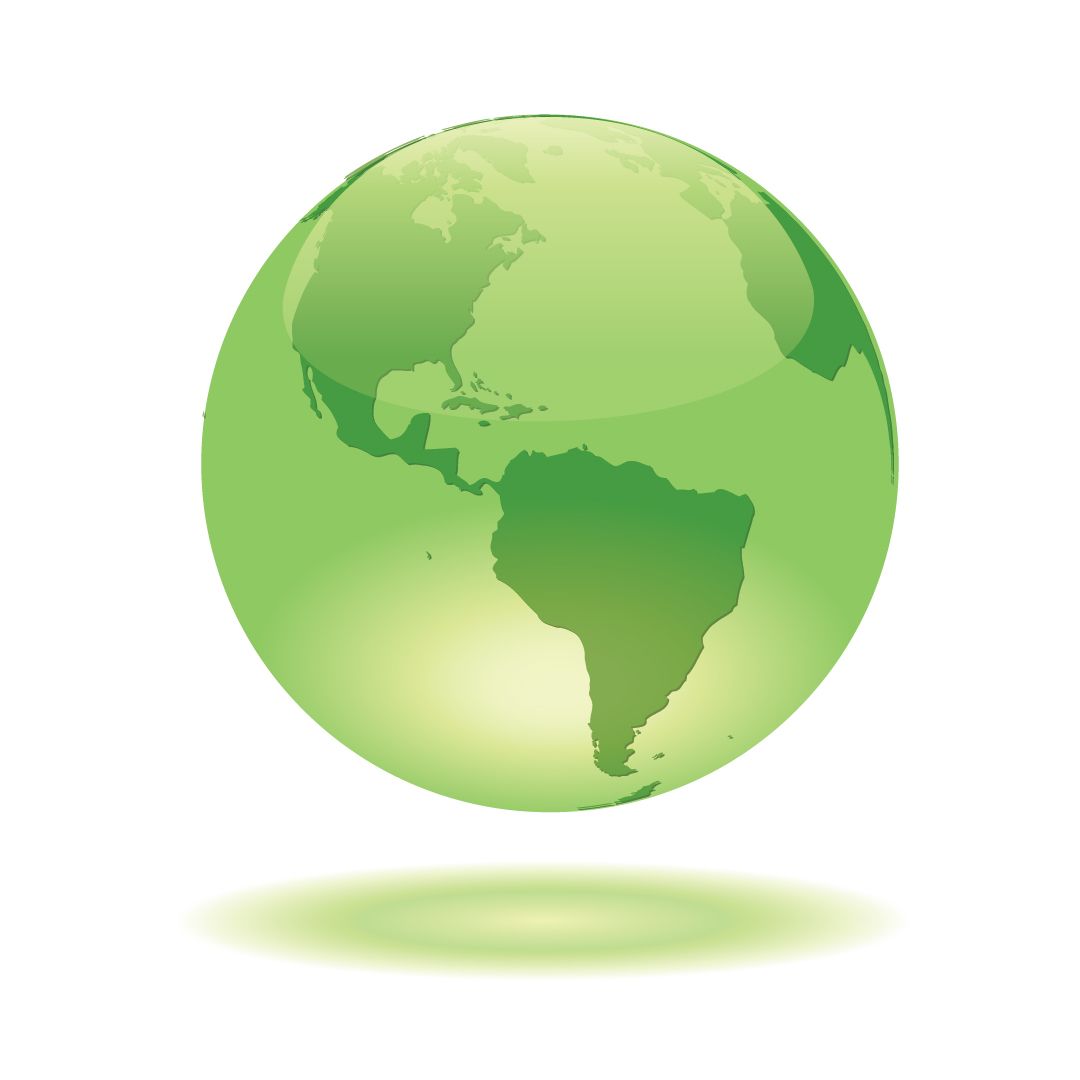 1080x1080 Glowing Green Globe Free Globe Vector Green Glass On White