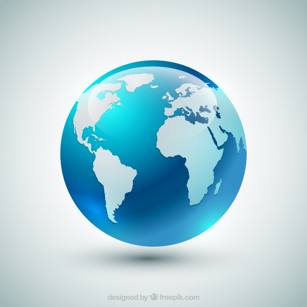 626x626 Blue Earth Globe Vector Free Download