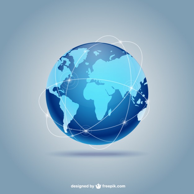 626x626 Blue Globe Vector Free Download